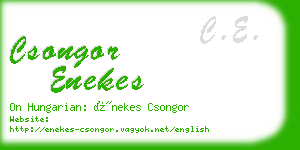 csongor enekes business card